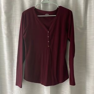 Red long sleeve nice shirt